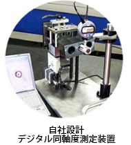 自社設計デジタル同軸度測定装置